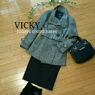 ビッキー(VICKY)の❤美品❤VICKY ツイードコート (ロングコート)