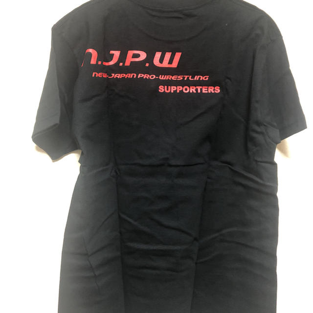 ライオンマーク黒Tシャツ　棚橋弘至選手サイン入り チケットのスポーツ(格闘技/プロレス)の商品写真