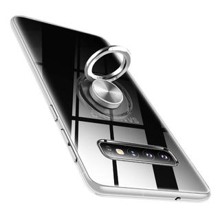 Samsung Galaxy S10+ ケース リング 透明 (Androidケース)