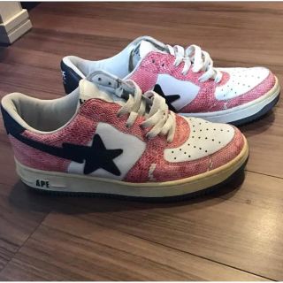 稀少！BAPESTA ベイプスタ スネーク柄 エアフォース1モデル