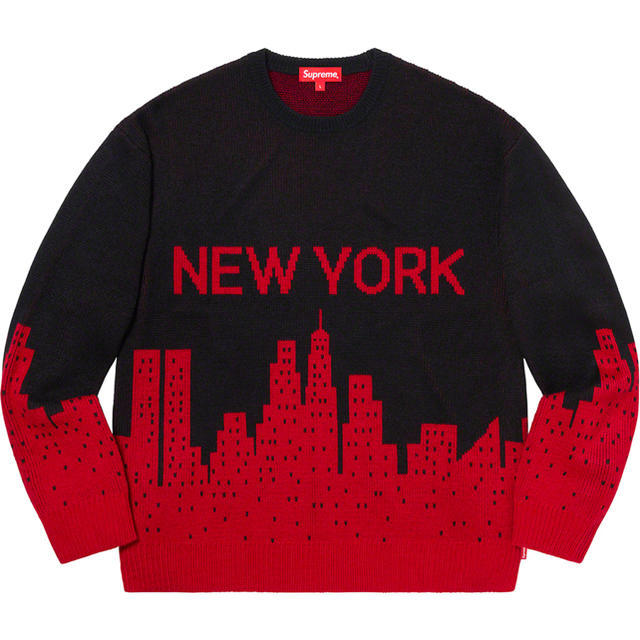 Supreme NEW YORK Sweater BLK size=M