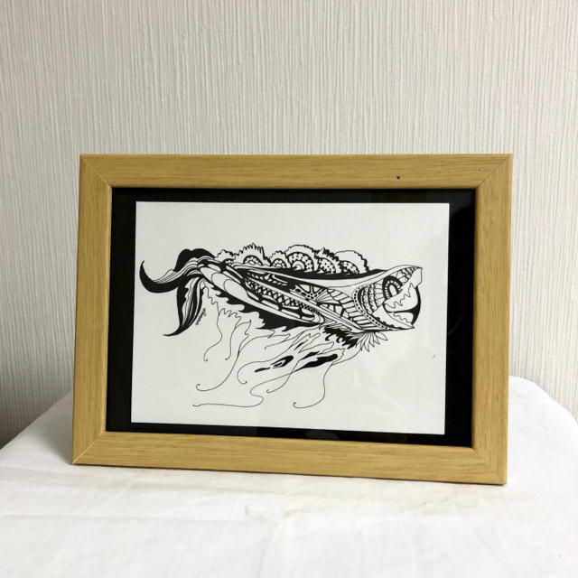 Fish（ペン画） エンタメ/ホビーの美術品/アンティーク(絵画/タペストリー)の商品写真