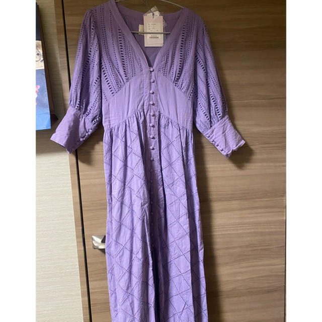 Ameri VINTAGE - MEDI CRUMPLE COTTON LACE DRESSの通販 by Rosen
