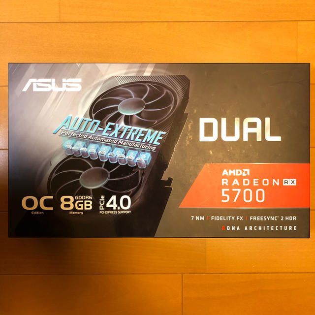 【高額売筋】 ASUS - 新品・未開封 DUAL-RX5700-O8G-EVO AMD 8GB PCパーツ