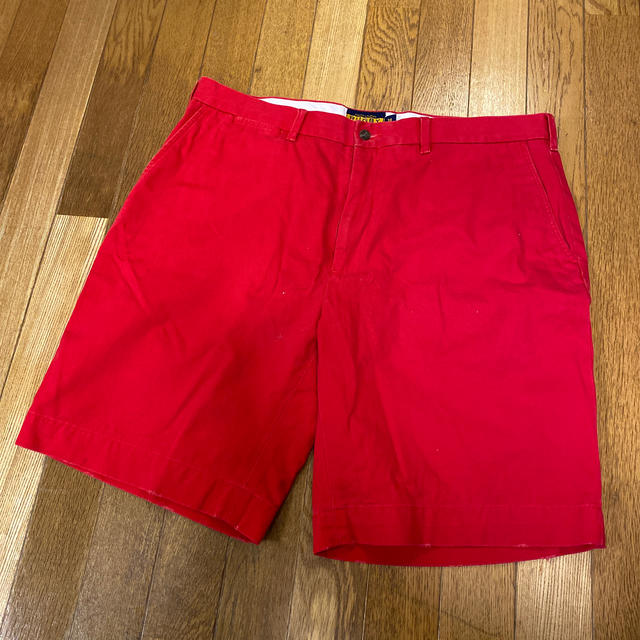 Ralph Lauren(ラルフローレン)のRalph Lauren ラルフローレン　ハーフパンツ　赤　レッド　ショート メンズのパンツ(ショートパンツ)の商品写真