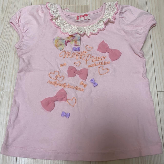 mezzo piano(メゾピアノ)のメゾピアノ Tシャツ キッズ/ベビー/マタニティのキッズ服女の子用(90cm~)(Tシャツ/カットソー)の商品写真