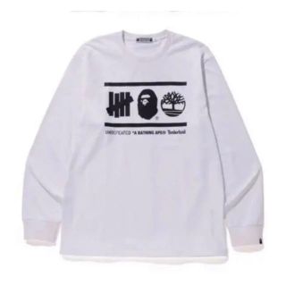 アベイシングエイプ(A BATHING APE)の3XL UNDEFEATED×BAPE×TIMBERLAND L/S TEE(Tシャツ/カットソー(七分/長袖))