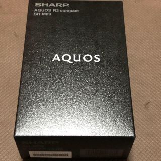 アクオス(AQUOS)のSHARP sh-m09 AQUOS R2 compact ピュアブラック(スマートフォン本体)