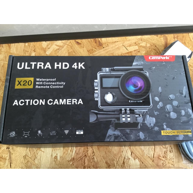 action camera  モバイルカメラ　Campark  メモリカード付属
