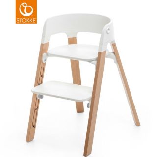 ストッケ(Stokke)のストッケ　ステップスチェア　ホワイト ×ナチュラル(その他)