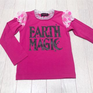 アースマジック(EARTHMAGIC)のドットスリーブTシャツ♡(Tシャツ/カットソー)