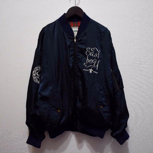 EASTBOY(イーストボーイ)のEAST BOYイーストボーイ90sナイロンサテンブルゾン メンズのジャケット/アウター(ブルゾン)の商品写真