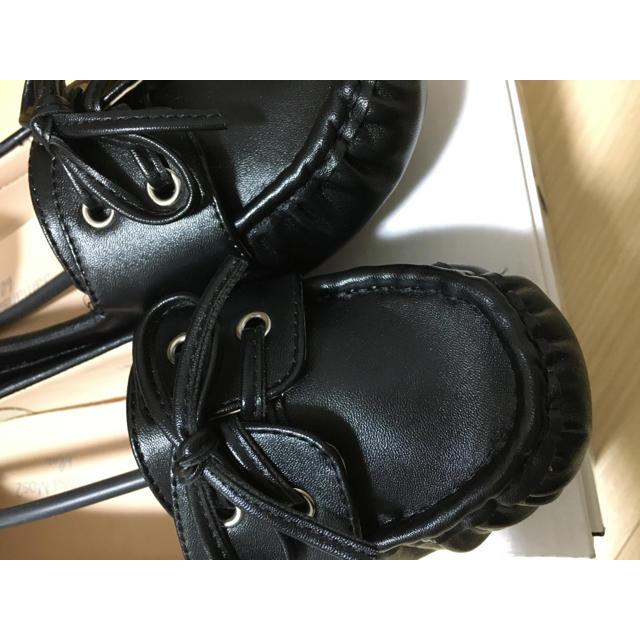 SM2(サマンサモスモス)の新品　サマンサモスモスブルー　外羽根モカシンシューズ　M 黒 レディースの靴/シューズ(スリッポン/モカシン)の商品写真