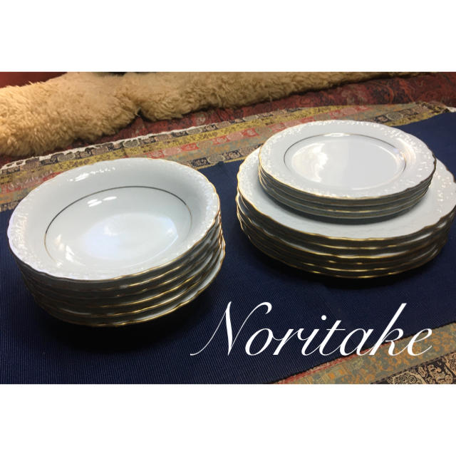 Noritake(ノリタケ)のNoritake プレート皿大小　スープ皿 インテリア/住まい/日用品のキッチン/食器(食器)の商品写真