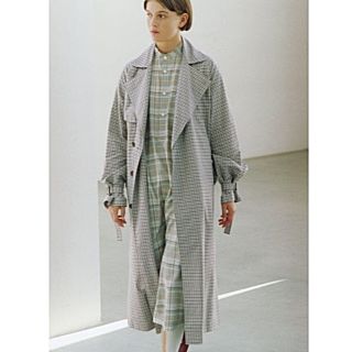 ヤエカ(YAECA)のAURALEE オーラリー 19SS CHECK TRENCH 0(トレンチコート)