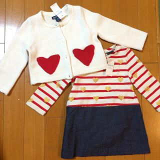 ベビーギャップ(babyGAP)のカーディガンとワンピースset90(ワンピース)