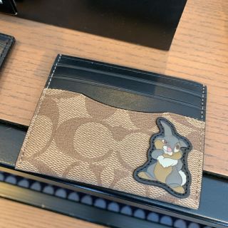 コーチ(COACH)の新品未使用　正規品　COACH コーチ　コラボとんすけ　Disney ディズニー(名刺入れ/定期入れ)