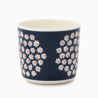 マリメッコ(marimekko)の新品■プケッティ　ネイビー　ラテマグ　マリメッコ(グラス/カップ)