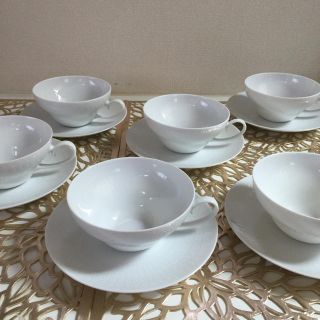 ローゼンタール(Rosenthal)のローゼンタール ティーカップ＆ソーサー ６客(グラス/カップ)