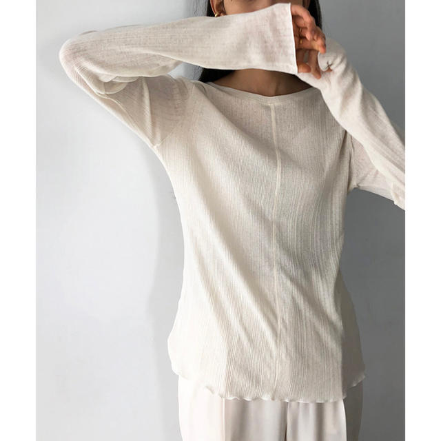 TODAYFUL(トゥデイフル)の新品未使用TODAYFUL Randomrib Long T-Shirts レディースのトップス(シャツ/ブラウス(長袖/七分))の商品写真