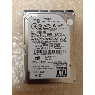 ヒタチ(日立)のHITACHI　2.5インチ　SATA　HDD　250GB　9.5mm(ノートPC)