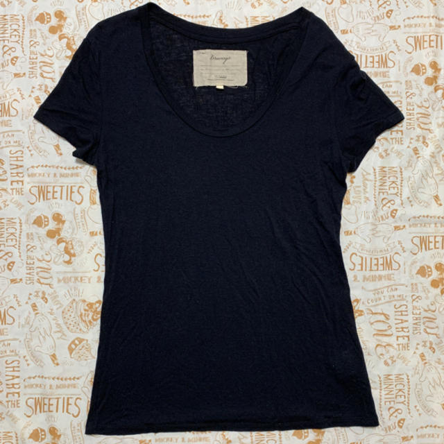 DRWCYS(ドロシーズ)のDRWCYS  テンセル　カシミヤ　Ｔシャツ　ドロシーズ　ブラック レディースのトップス(Tシャツ(半袖/袖なし))の商品写真