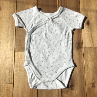 プチバトー(PETIT BATEAU)のプチバトー 肌着　ロンパース 60(肌着/下着)