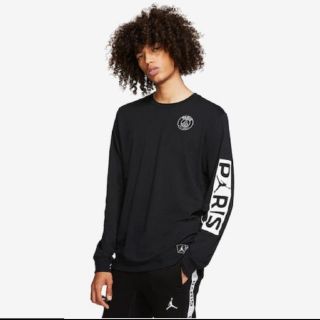 ナイキ(NIKE)のPSG jordan ロンt  Tシャツ パリサンジェルマン ジョーダン(Tシャツ/カットソー(七分/長袖))