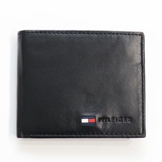 トミーヒルフィガー(TOMMY HILFIGER)の新品 トミー ヒルフィガー 二つ折り 財布 折財布 本革 コインケース ブラック(折り財布)