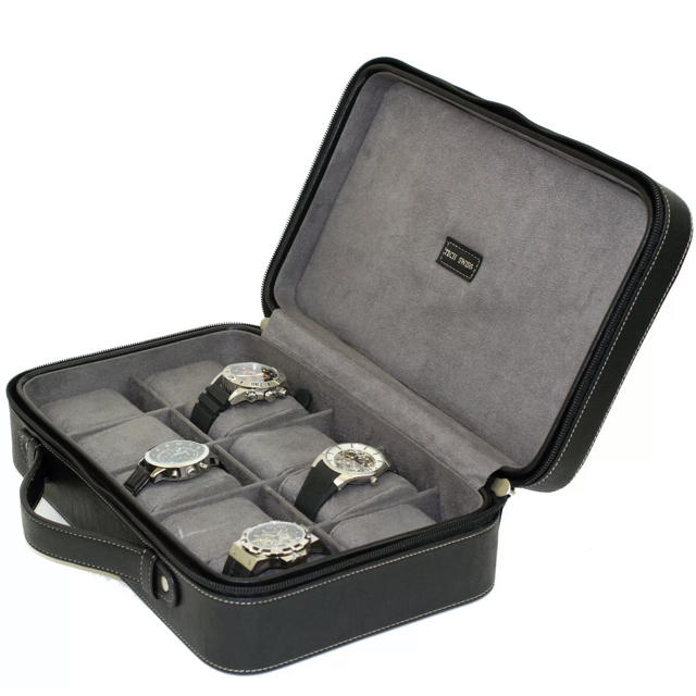 Tech Swiss Travel Leather Briefcase