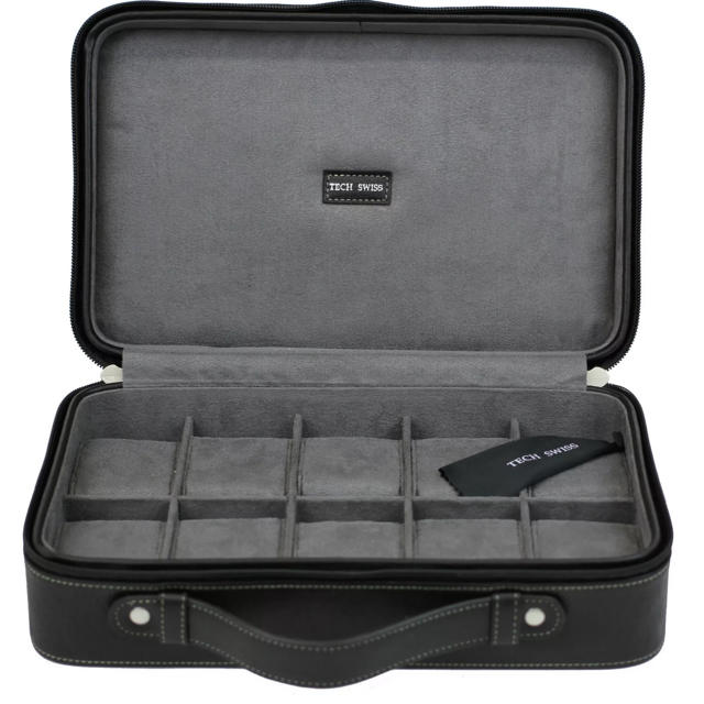 Tech Swiss Travel Leather Briefcase