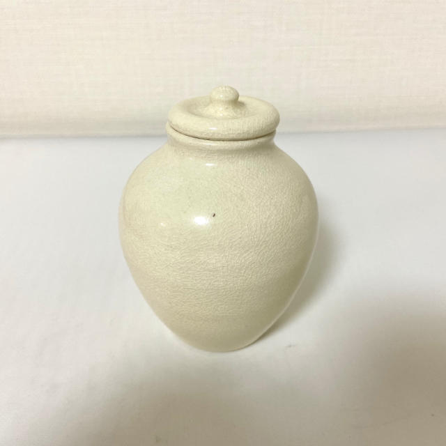 御茶入　薩摩焼 熔岩焼　漆間陶芸　茶道具　共箱　茶入 エンタメ/ホビーの美術品/アンティーク(陶芸)の商品写真