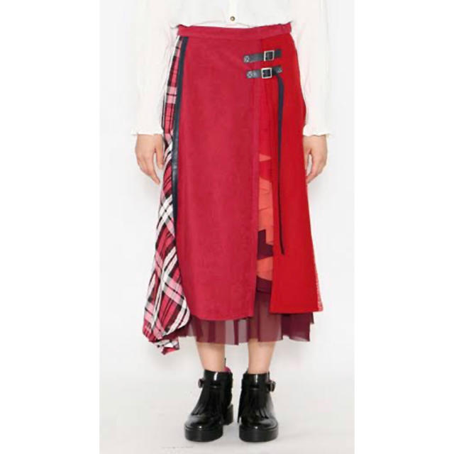 AS KNOW AS olaca(アズノゥアズオオラカ)のアズノウアズ　MIXマニアスカート　大きいサイズ19号 レディースのスカート(ロングスカート)の商品写真