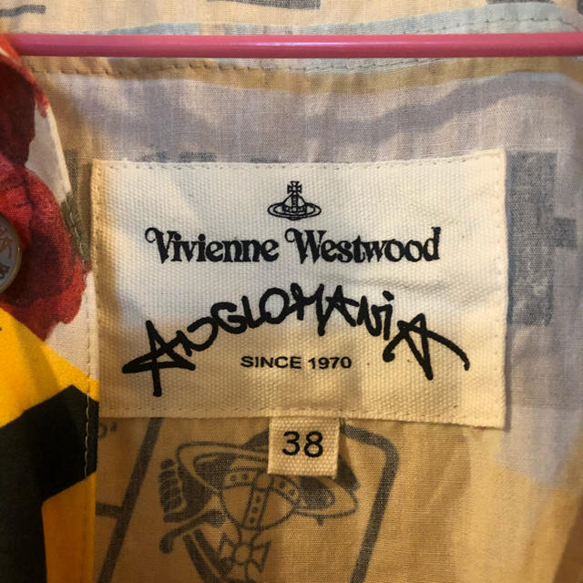 Vivienne Westwood(ヴィヴィアンウエストウッド)のヴィヴィアン　シャツ　ワンピース レディースのワンピース(ひざ丈ワンピース)の商品写真