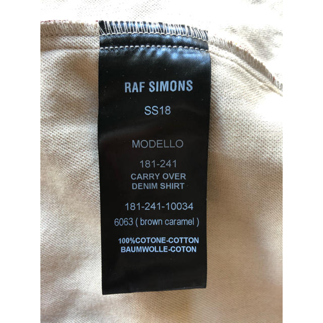 M着丈サイズM Raf Simons 18SS Denim Shirt デニムシャツ