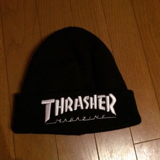 スラッシャー(THRASHER)のTHRASHERニット帽  お取り置き中(ニット帽/ビーニー)