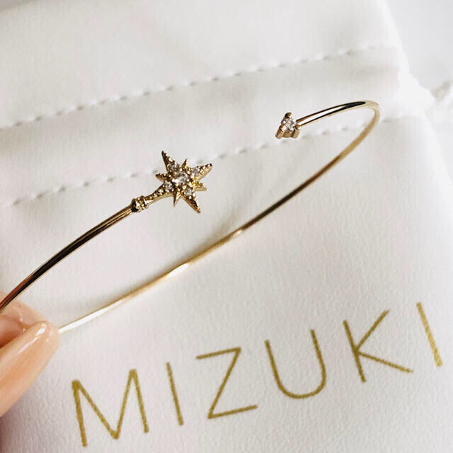 MIZUKI ミズキ ダイヤモンド K14ゴールド ブレス-