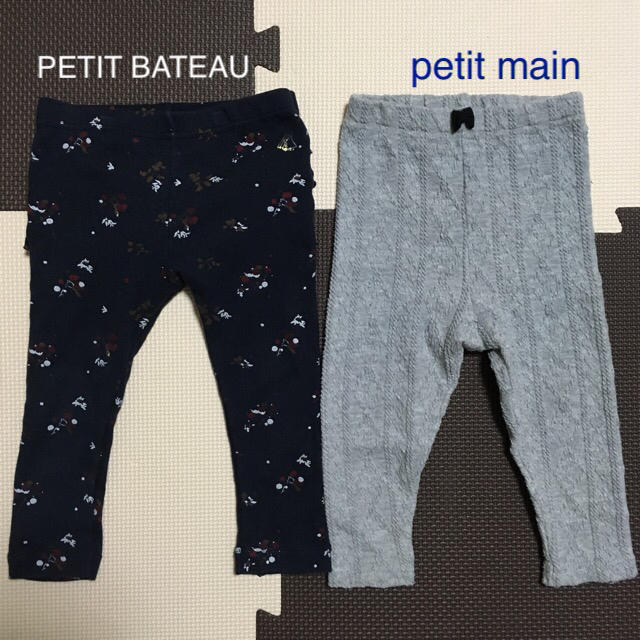 PETIT BATEAU(プチバトー)のプチバトー＆プティマイン レギンス カルソン キッズ/ベビー/マタニティのベビー服(~85cm)(パンツ)の商品写真