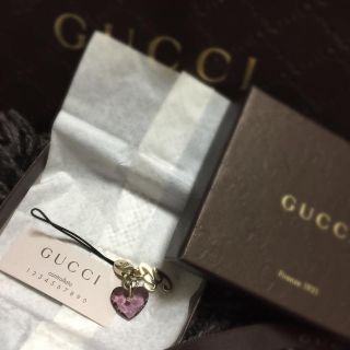 グッチ(Gucci)のGUCCI スワロフスキー ストラップ(ストラップ/イヤホンジャック)