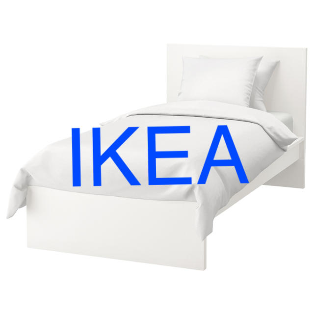 IKEA - IKEA セミダブル ベッド フレーム すのこ ホワイト 白 引き取り