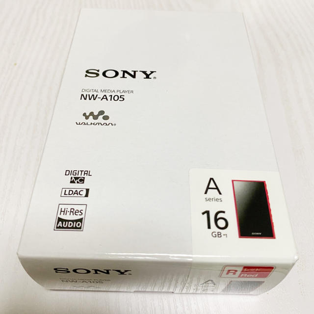 新品未開封⭐︎SONY ウォークマン　NW-A105 16GB レッド