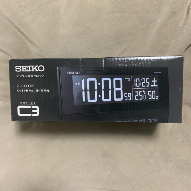 （新品）SEIKO デジタル電波クロック DL305K