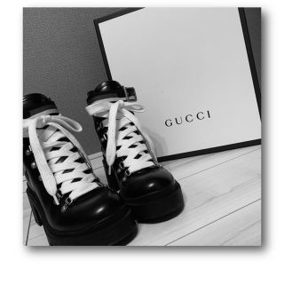 GUCCI アンクルブーツ レザー シルヴィウェブ 人気店舗