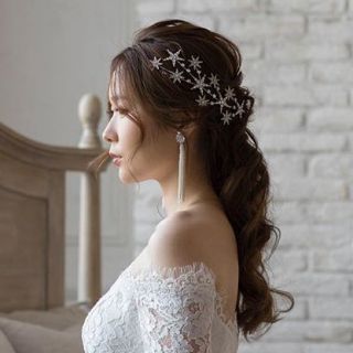 星 ヘアピン スター ヘアアクセサリー 結婚式 ヘッドドレス 星