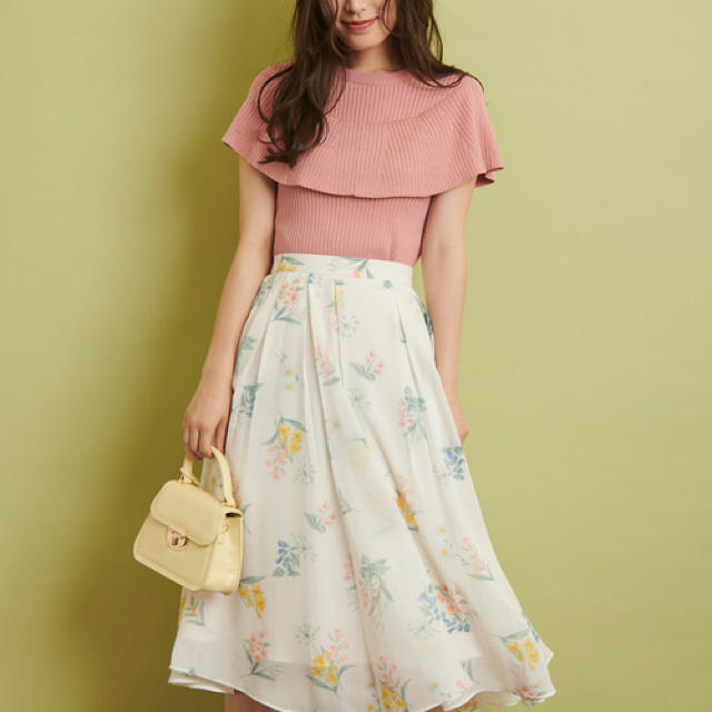 Noela(ノエラ)の美品 ノエラ ペールフラワープリントスカート M レディースのスカート(ロングスカート)の商品写真