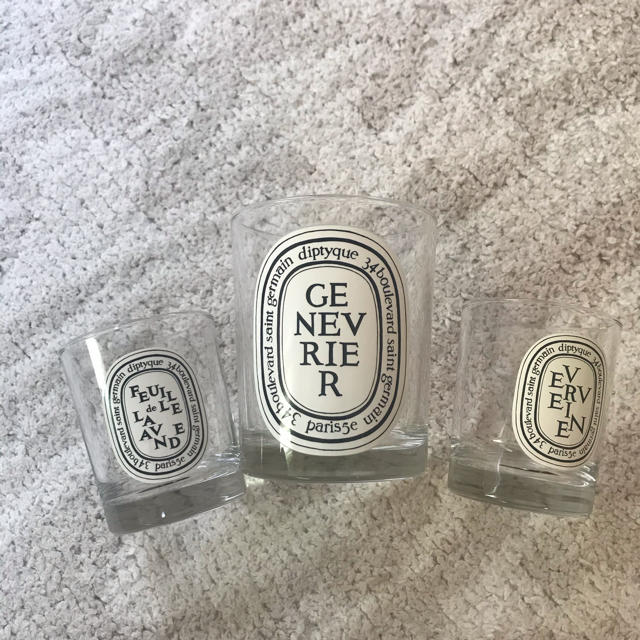 diptyque(ディプティック)のdiptyque キャンドル空きケース　3個セット コスメ/美容のリラクゼーション(キャンドル)の商品写真