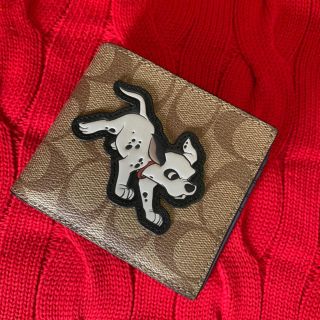 コーチ(COACH)の新品未使用　正規品　COACH コーチ　コラボ　101匹わんちゃん　ダルメシアン(折り財布)