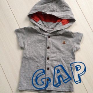 ギャップ(GAP)のbaby GAP 半袖パーカー(ロンパース)