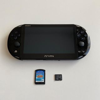 ソニー(SONY)の【メモリーカード、ソフト付き】SONY ps-vita 2000 ブラック(家庭用ゲームソフト)