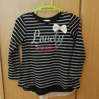 女児130 長袖ボーダー(Tシャツ/カットソー)